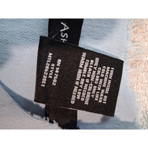 Ashley Stewart Patchwork Women's size 22 Artsy Denim Indie Sleaze Hippie Y2K Top - Picture 8 of 9